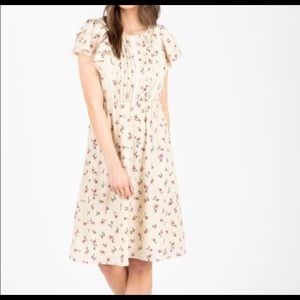 The Impassion Floral Flutter Sleeve Dress